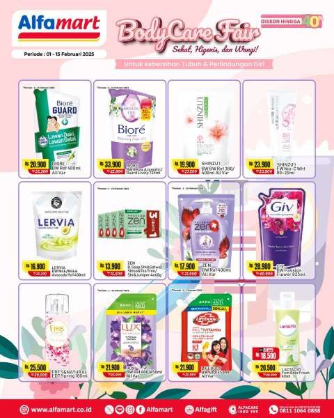 Promo Alfamart Body Care Fair 1-15 Februari 2025