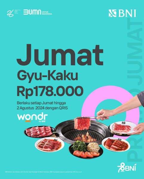 Promo Gyu-Kaku dengan QRIS Wondr by BNI