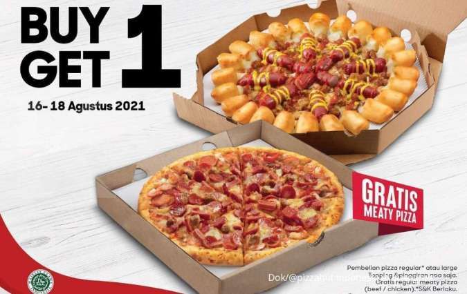Promo Pizza Hut 16-18 Agustus 2021, rayakan kemerdekaan dengan beli 1 gratis 1