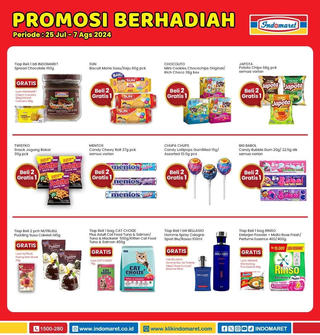 Promo Berhadiah Indomaret Periode 25 Juli-7 Agustus 2024