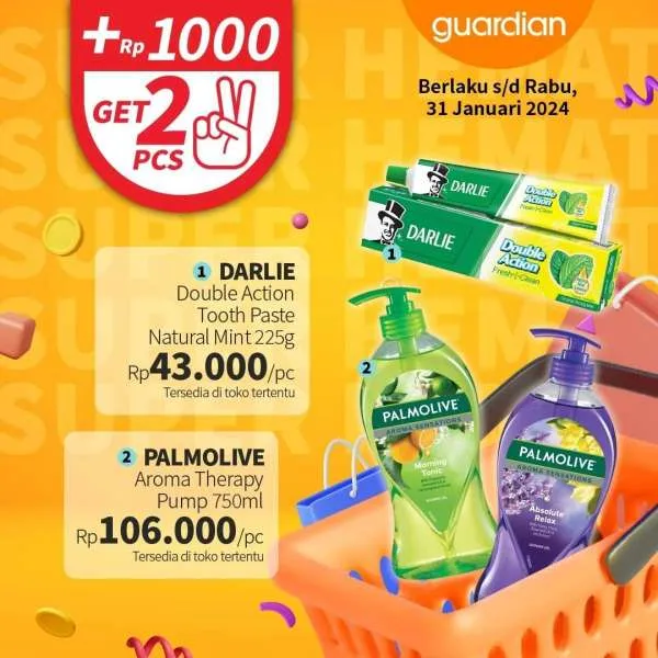 Promo Guardian Super Hemat Periode 18-31 Januari 2024