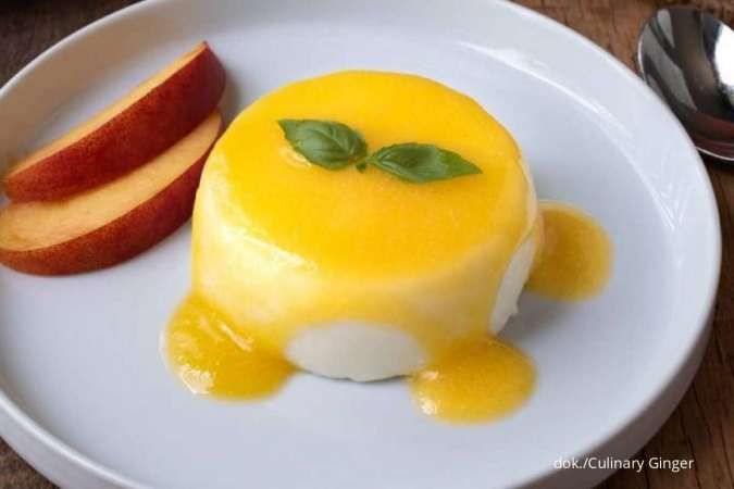 Resep Peach Panna Cotta, Puding Krim Super Lembut dari Italia