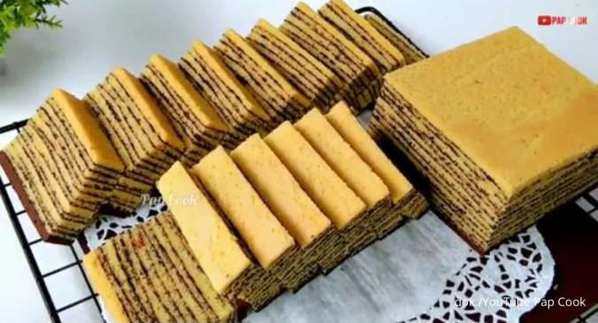 Resep Kue Lapis Legit Kukus yang Ekonomis, Hasilnya Lembut Banget