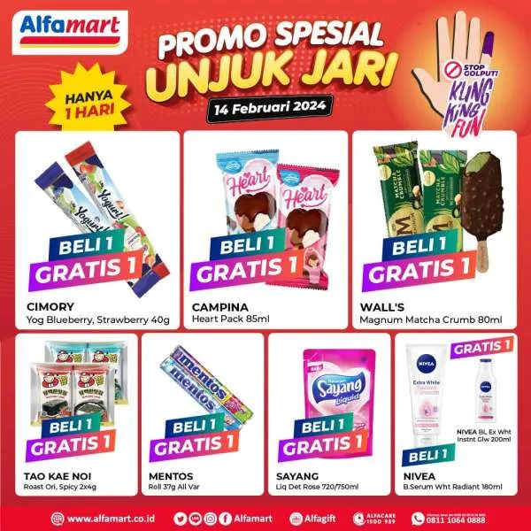 Promo Alfamart Spesial Unjuk Jari Periode 14 Februari 2024