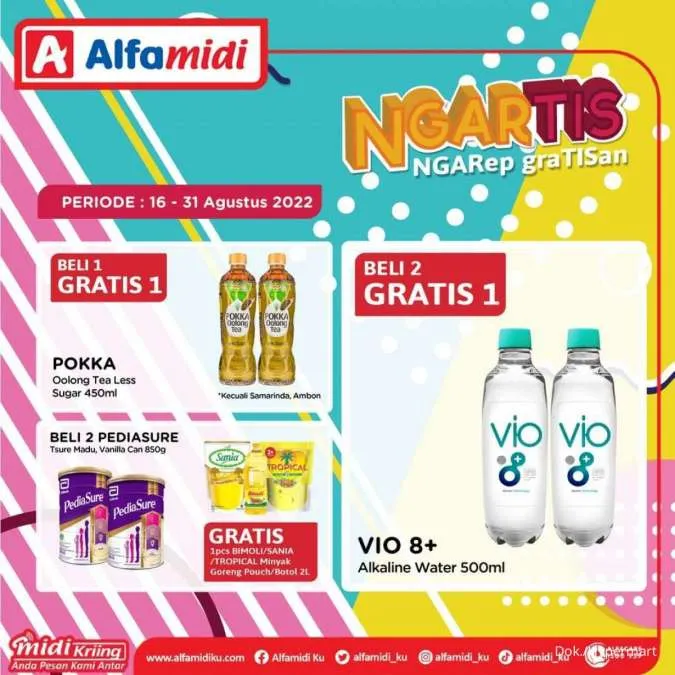 Promo Alfamidi Ngartis (Ngarep Gratisan) Periode 16-31 Agustus 2022