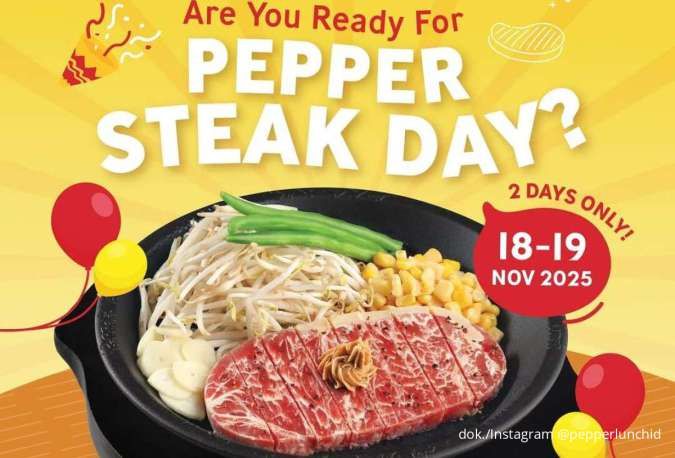 Hanya 2 Hari! Promo Anniversary ke-19 Pepper Lunch: Pepper Steak Buy 1 Free 1