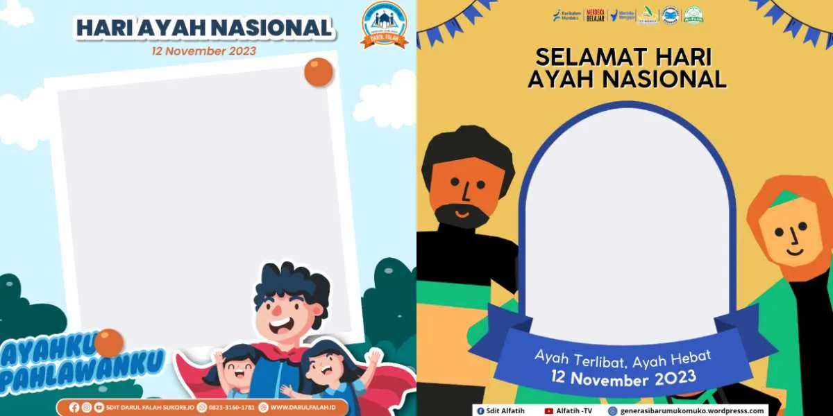 45 Twibbon Hari Ayah Nasional 2023, Yuk Pasang Bingkai Foto Bersama Orang Tua