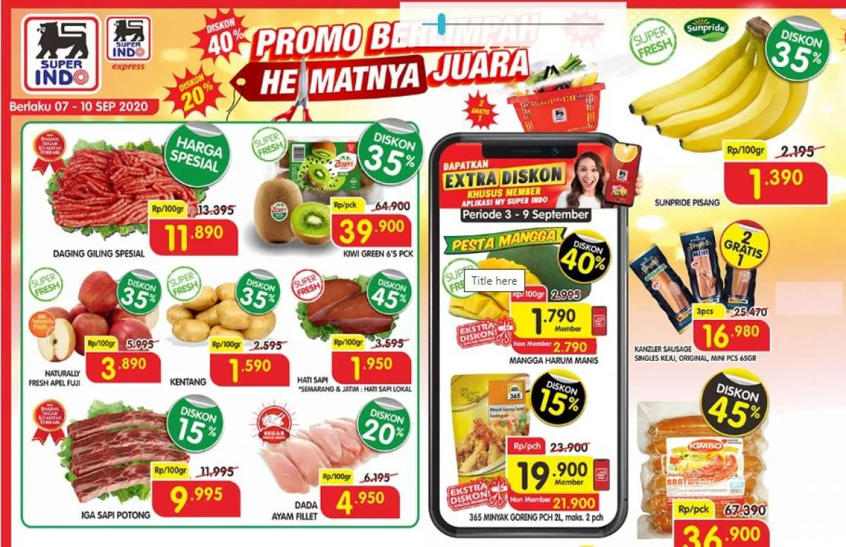 Promo Superindo weekday hari ini, 8 September 2020!