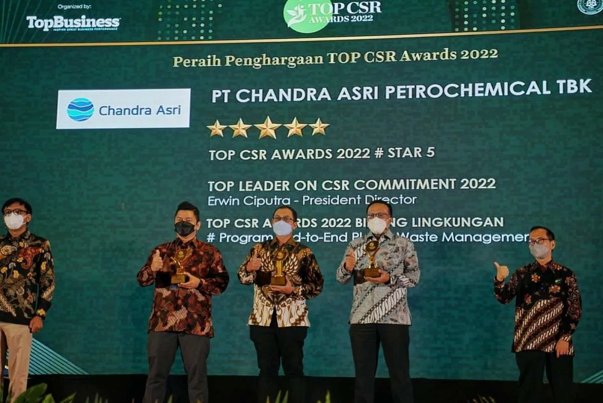 Chandra Asri Raih 3 Kategori Penghargaan pada TOP CSR Award 2022
