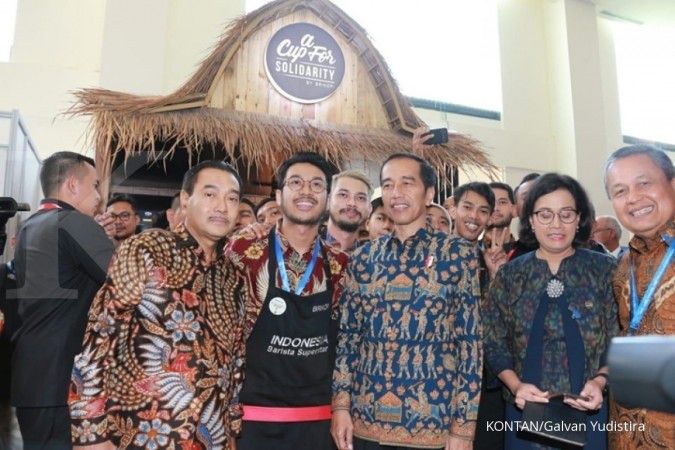 Jokowi dan kopi di sela-sela pertemuan IMF-World Bank