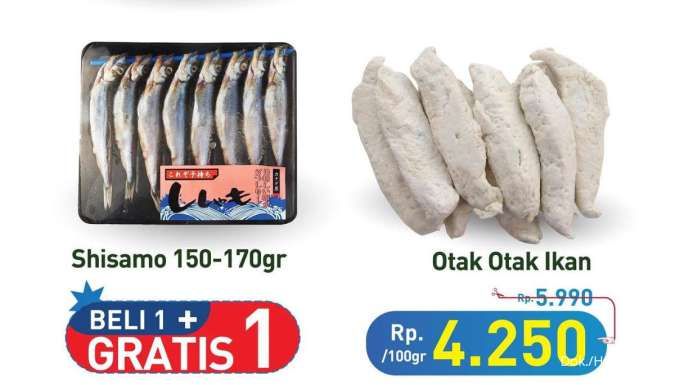 Ikan Shisamo Beli 1 Gratis 1, Promo JSM Hypermart Periode 19-21 Oktober 2024