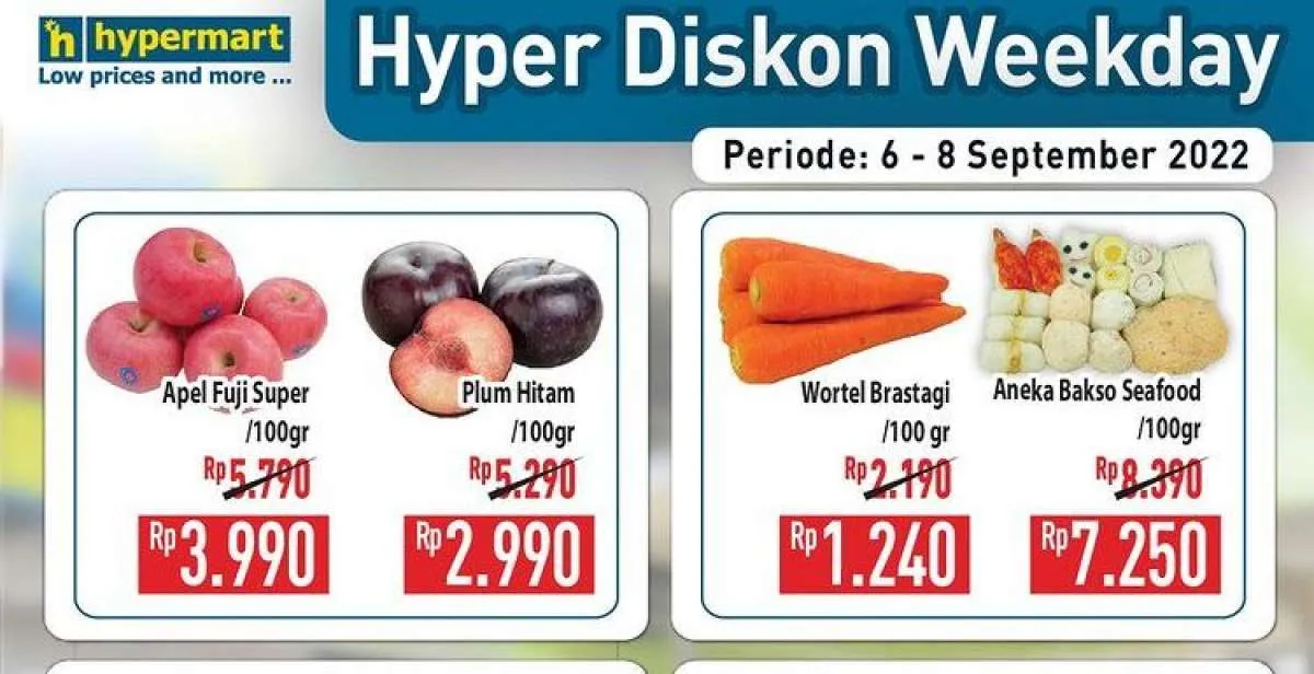 Promo Hypermart Sampai Kamis 8 September 2022, Promo Sebelum Akhir Pekan