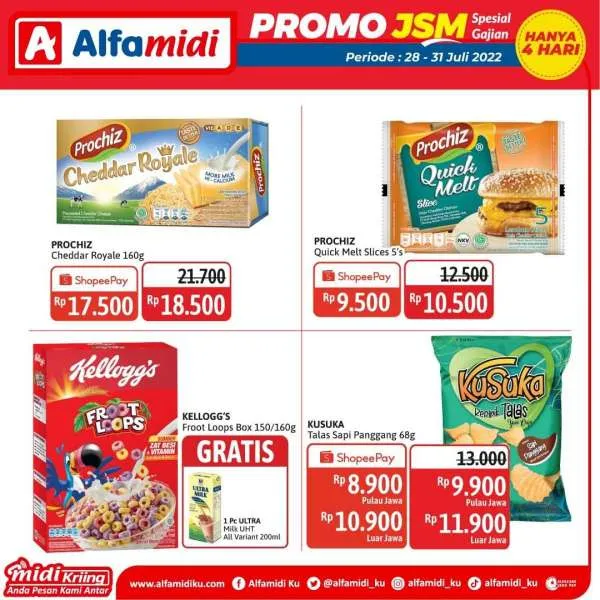 Promo JSM Alfamidi Spesial Gajian Periode 28-31 Juli 2022