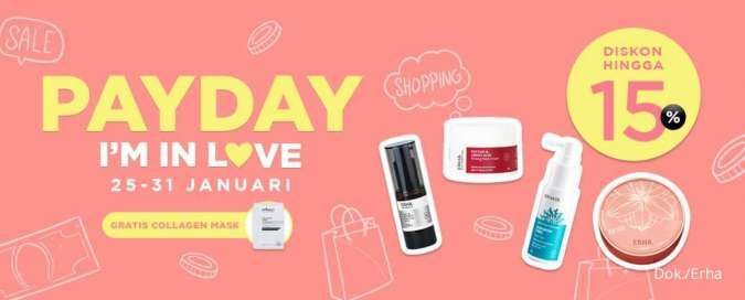 Promo Skincare ERHA Edisi Gajian Periode 25-31 Januari 2022, Cek di Sini!