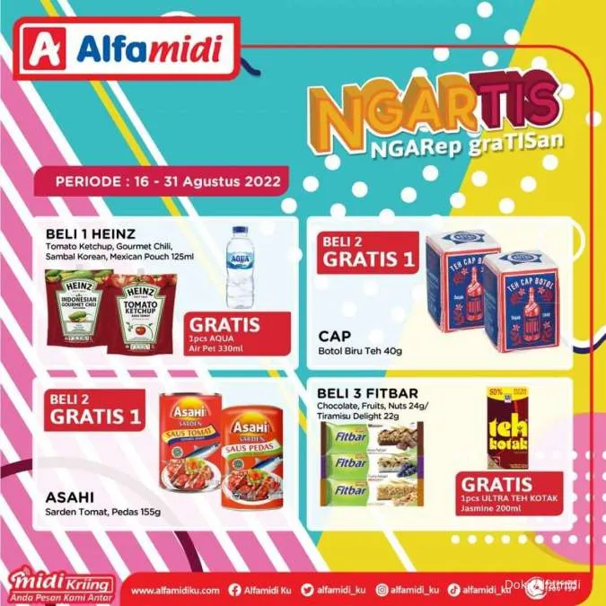 Promo Alfamidi Ngartis (Ngarep Gratisan) Periode 16-31 Agustus 2022