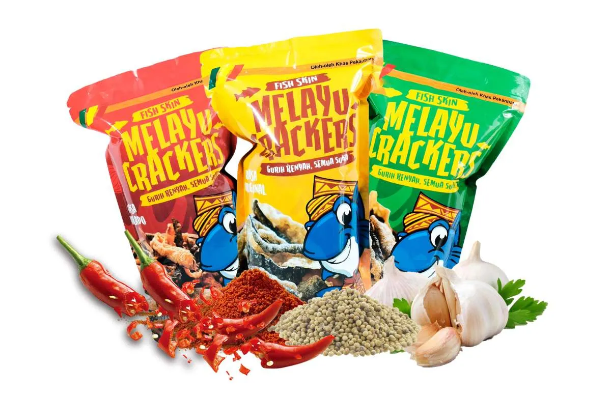 Renyah Cuan Keripik dari Kulit Ikan Patin Melayu Crackers 