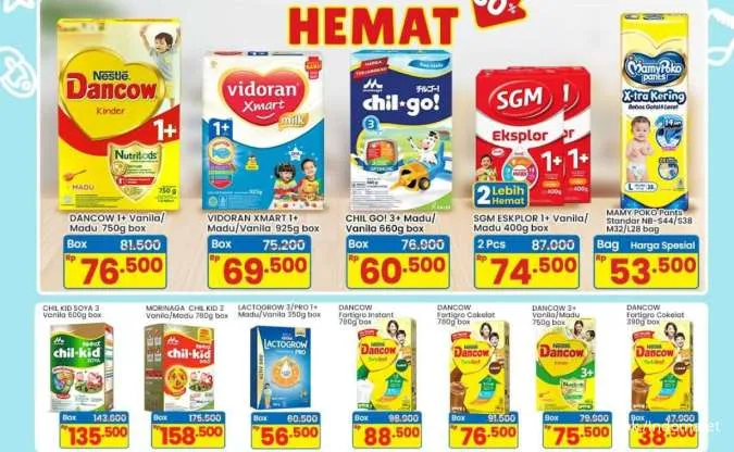 Promo Susu Anak di Indomaret dan Alfamart, Susu Dancow-Lactogrow Diskon hingga 30%