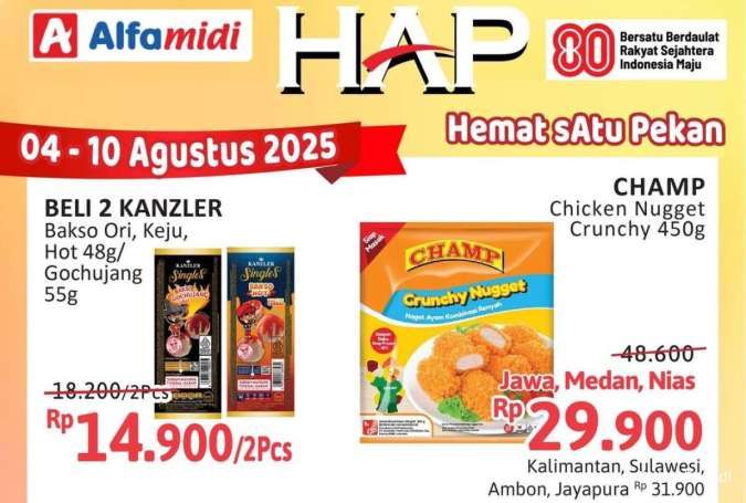 Katalog Promo Alfamidi Hemat Satu Pekan Periode 4-10 Agustus 2025, Cek di Sini!