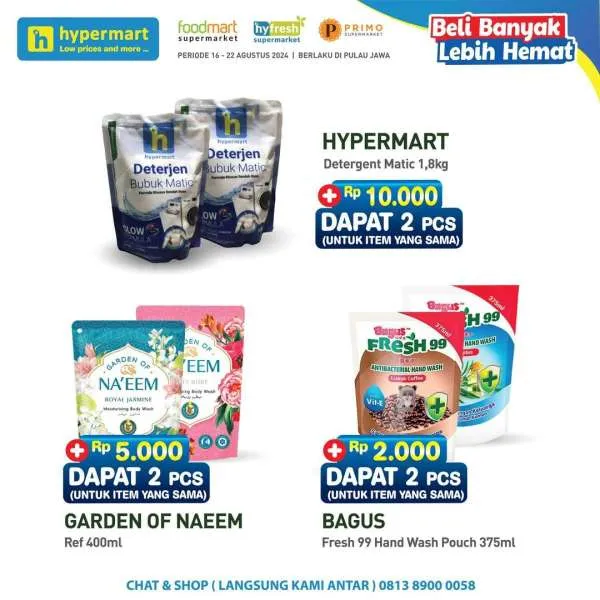 Promo Hypermart Beli Banyak Lebih Hemat Periode 16-22 Agustus 2024