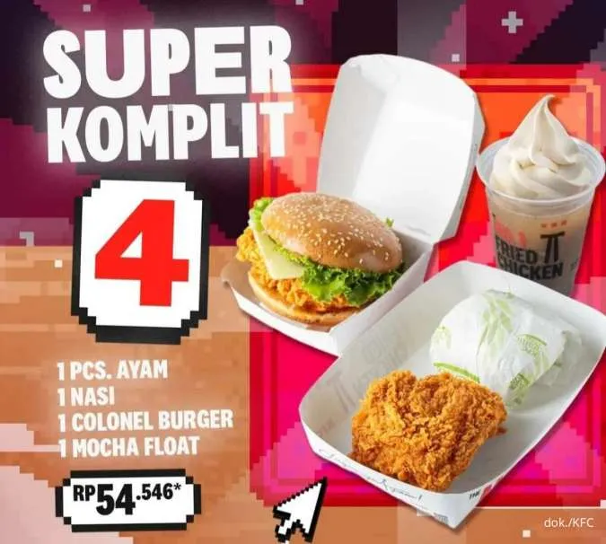 KFC Menu Super Komplit