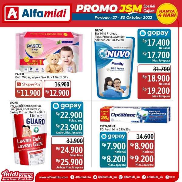 Katalog Promo JSM Alfamidi Spesial Gajian Periode 27-30 Oktober 2022