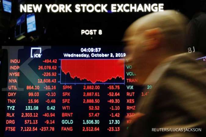 Bursa Wall Street tersulut data pengangguran AS yang turun