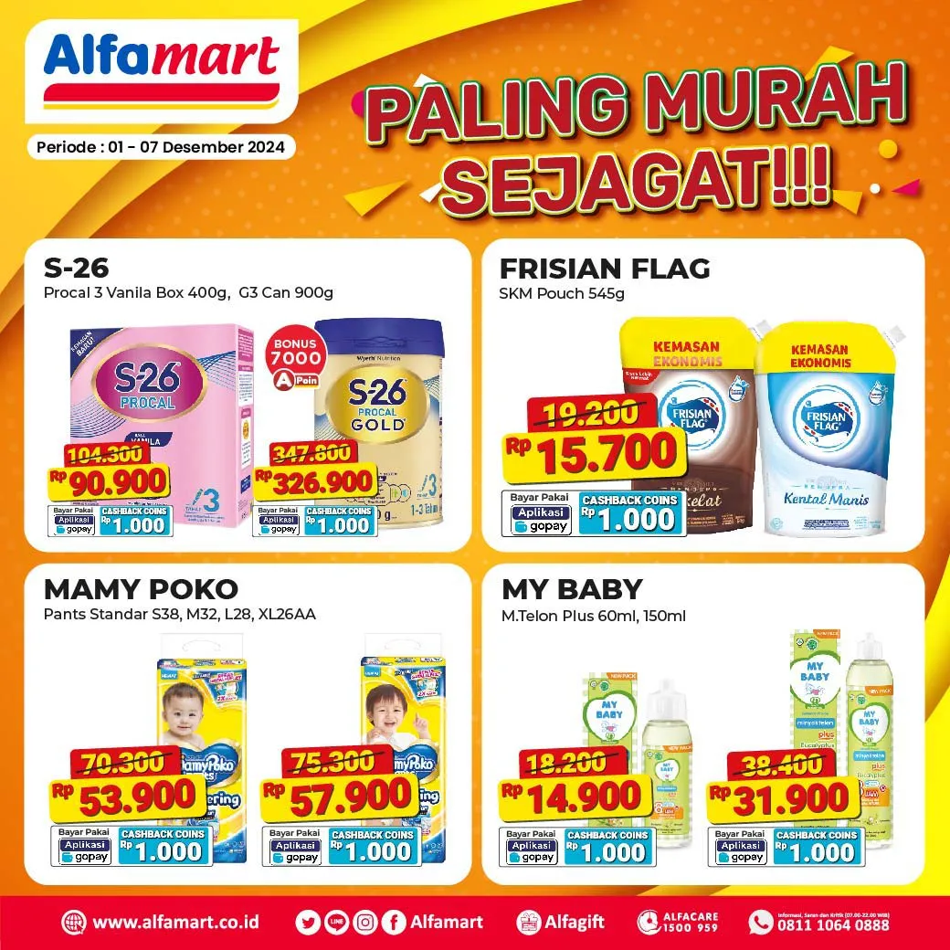 Promo Alfamart Paling Murah Sejagat Periode 1-7 Desember 2024
