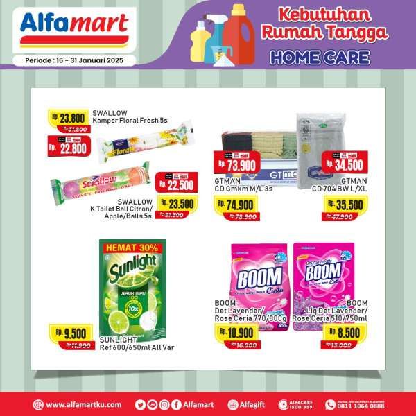 Promo Alfamart Kebutuhan Rumah Tangga 16-31 Januari 2025