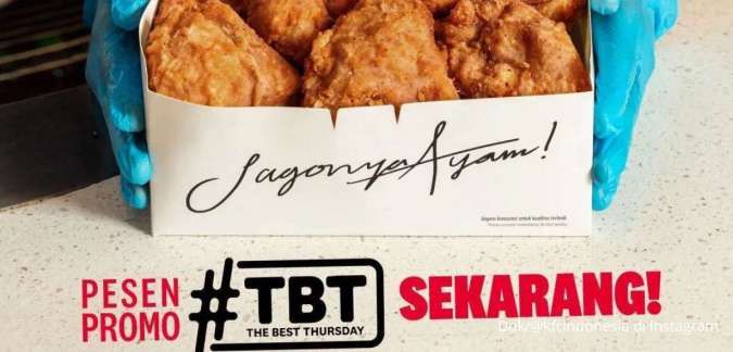 Promo KFC The Best Thursday Kamis 3 Agustus 2023, 7 Potong Ayam Hanya Rp 93.000-an