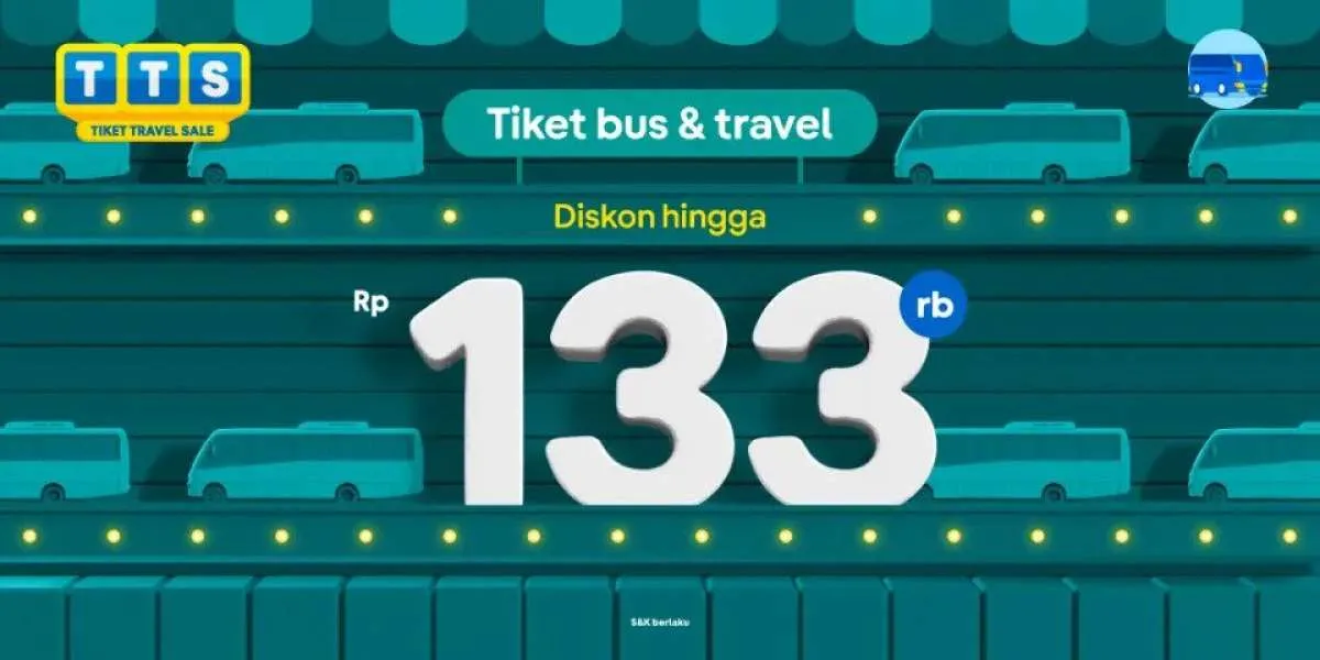 Promo Tiket.com 22 Mei - 4 Juni 2023, Diskon Tiket Bus & Travel Hingga Rp 133.000