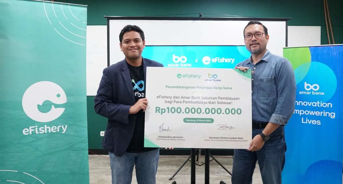 Gandeng eFishery, Amar Bank Salurkan Pembiayaan Ekosistem ke Pelaku UMKM Agrikultur