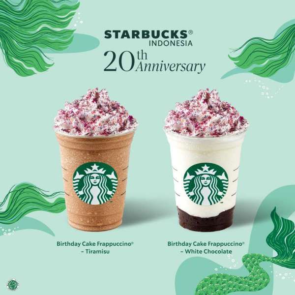Rayakan Hari Jadi, Starbucks Rilis Menu Birthday Cake Frappuccino