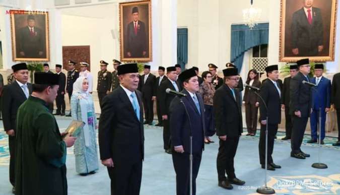Prabowo Lantik Pejabat Baru Hasil Reshuffle Kabinet, Berikut Daftar Lengkapnya