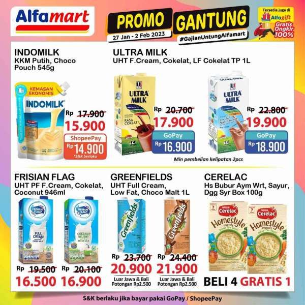 Promo Alfamart Gantung (Gajian Untung) 27 Januari-2 Februari 2023