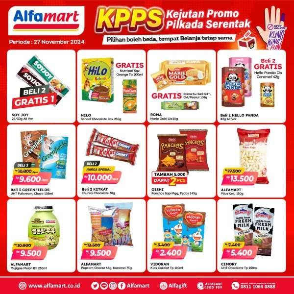 Promo Pilkada di Alfamart 27 November 2024