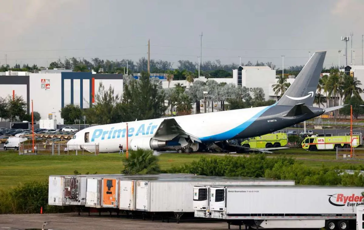 Pesawat Kargo Amazon Prime Air Kecelakaan di Miami, 5 Orang Tewas