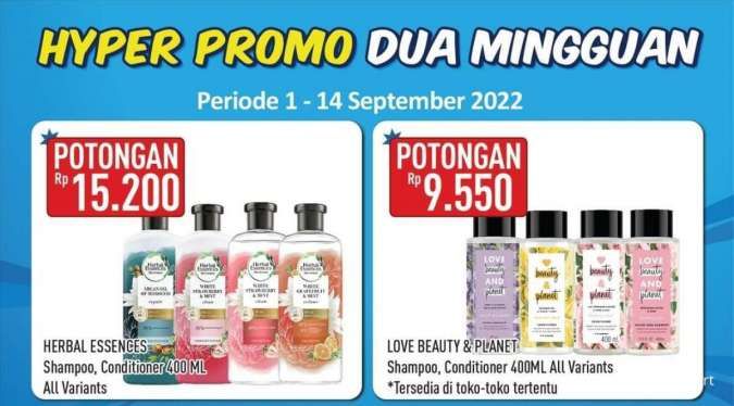 Berakhir Hari Ini (14/9), Manfaatkan Promo Hypermart Dua Mingguan untuk Belanja Hemat