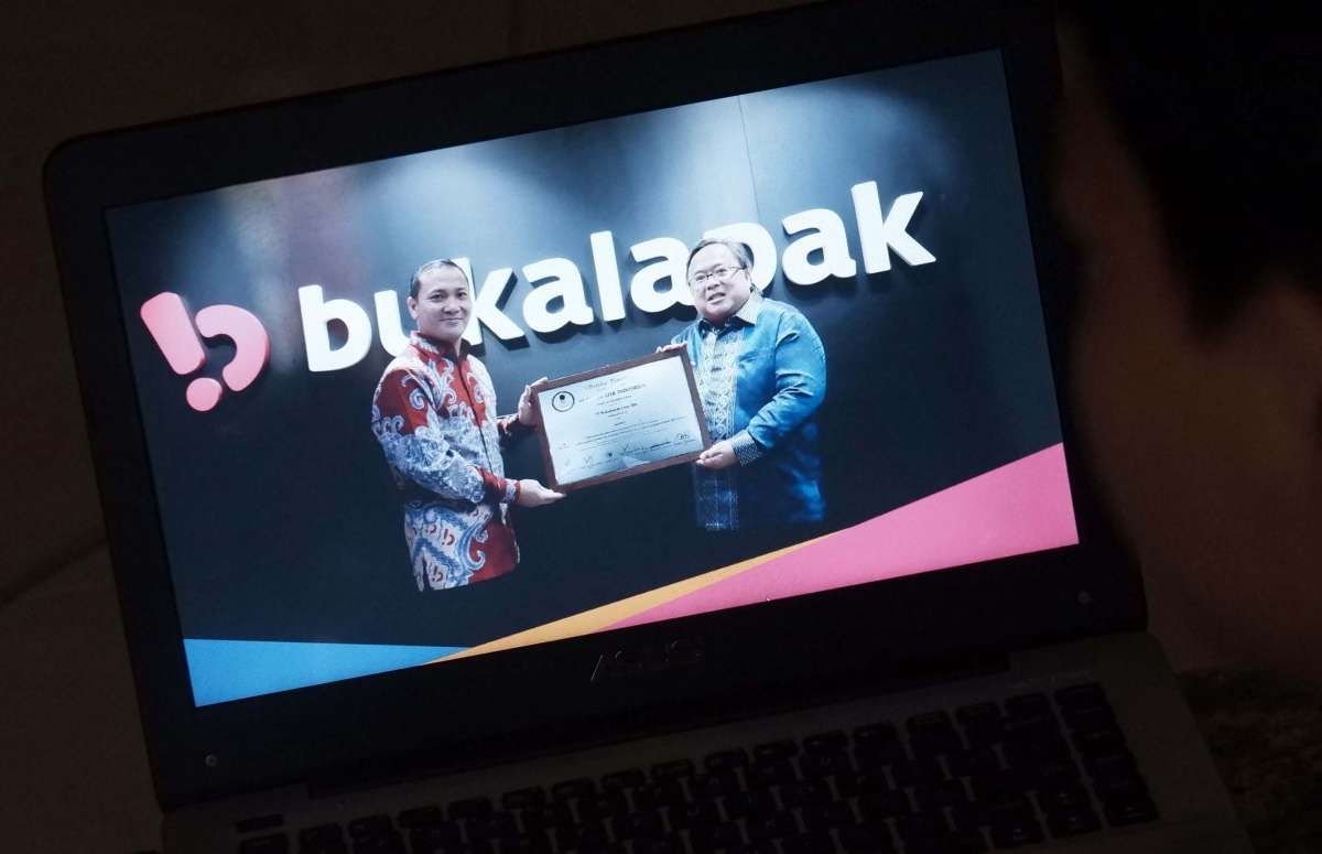 Tayangan virtual IPO Bukalapak