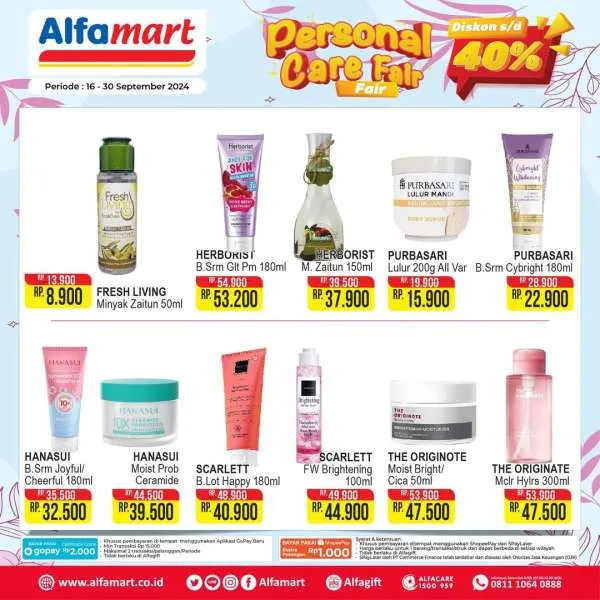 Promo Alfamart Personal Care Fair Periode 16-30 September 2024