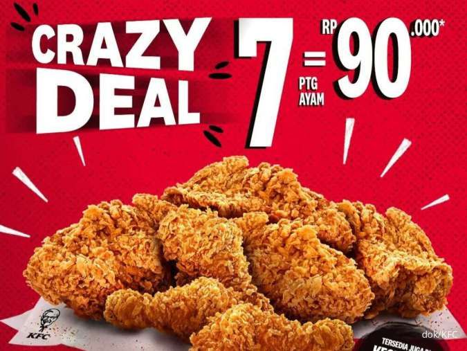 3 Promo KFC 1-31 Agustus 2024 dari Paket Seru, Crazy Deal, hingga Super Promo