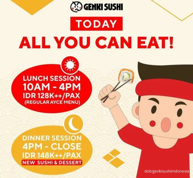 Promo Genki Sushi All You Can Eat 