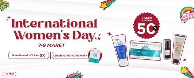 Promo ERHA Spesial International Women’s Day, Diskon s/d 50% hingga 9 Maret 2022