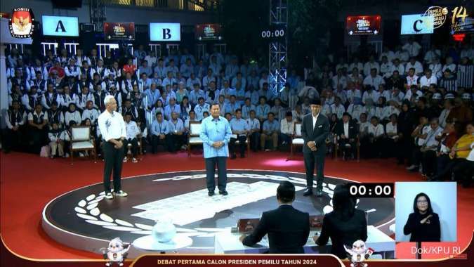 Survei Utting Research: Usai Debat Capres Pertama, Elektabilitas Anies Saingi Prabowo