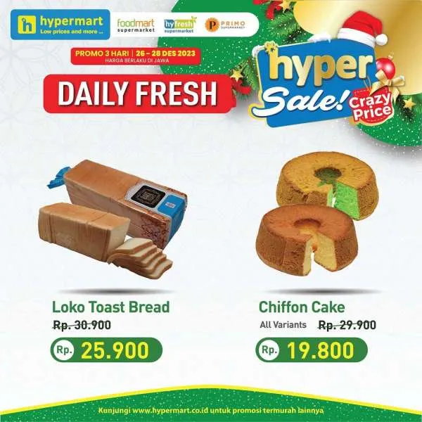 Promo Hypermart Hyper Diskon Weekday Periode 26-28 Desember 2023