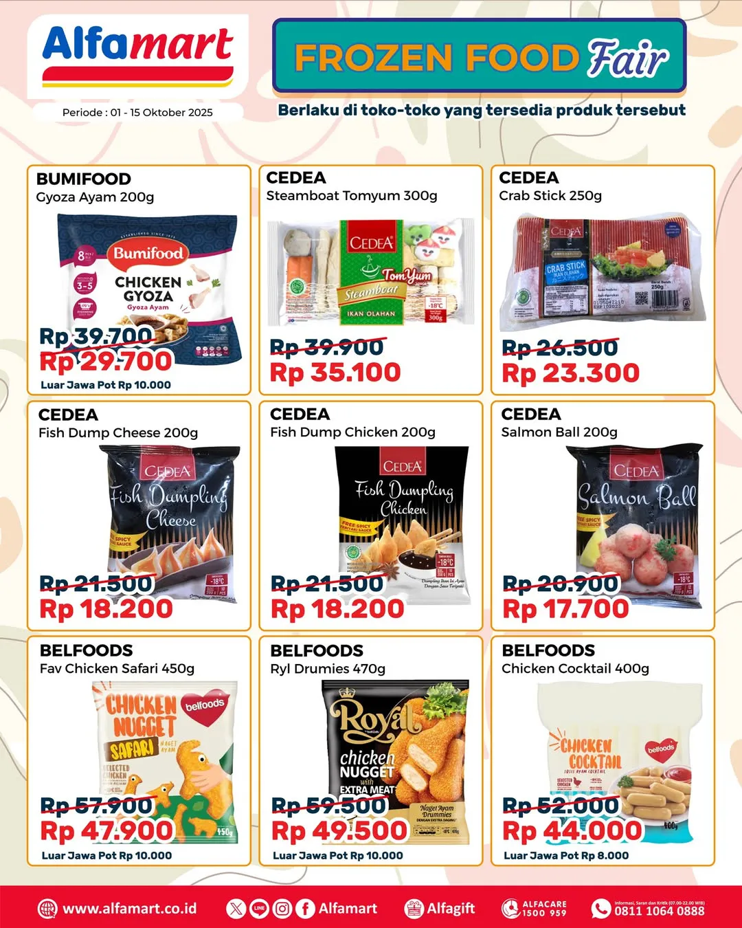 Promo Alfamart Frozen Food Fair Periode 1-15 Oktober 2025