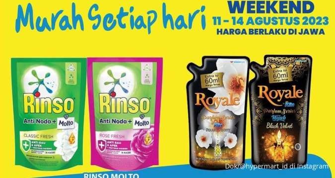 Promo JSM Hypermart Hari Ini Sabtu 12 Agustus 2023, Katalog Harga Berlaku di Jawa