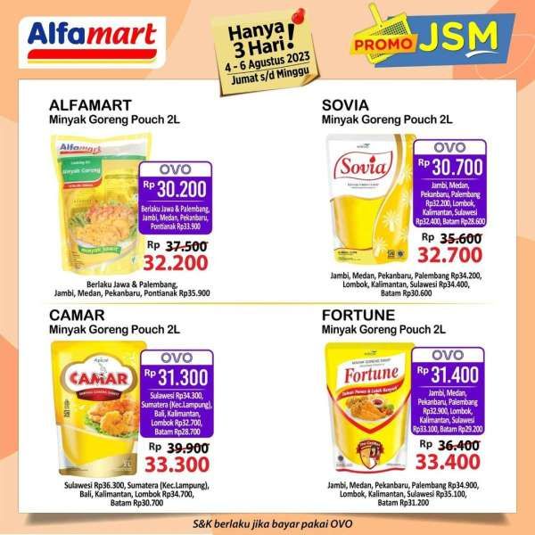 Katalog Harga Promo JSM Alfamart 4-6 Agustus 2023