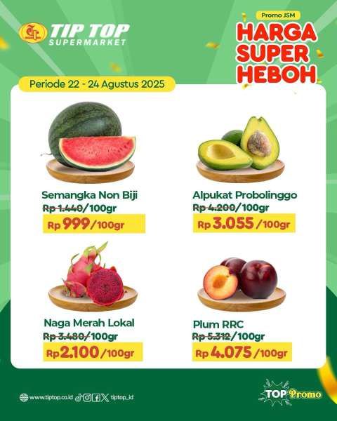 Promo JSM Tip Top 22-24 Agustus 2025
