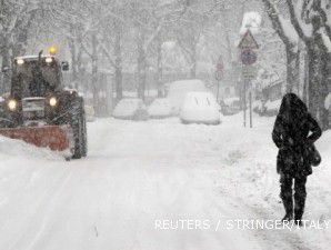 Suhu dingin di Eropa tewaskan 86 orang