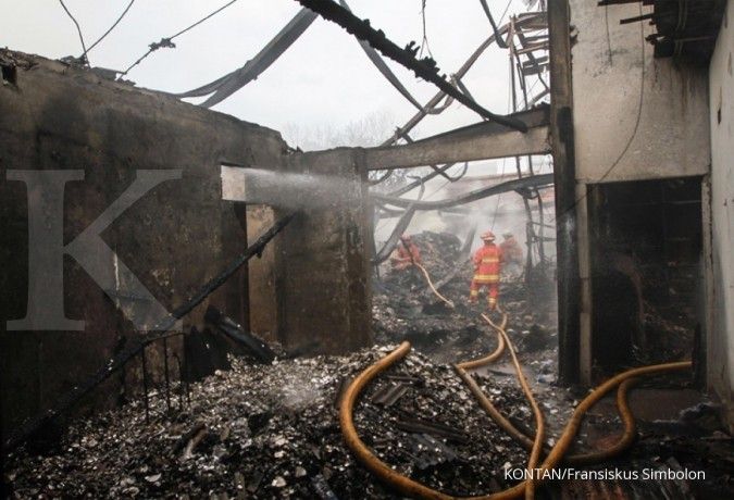 Kebakaran di pusat Kota Bogor, melalap rumah-rumah